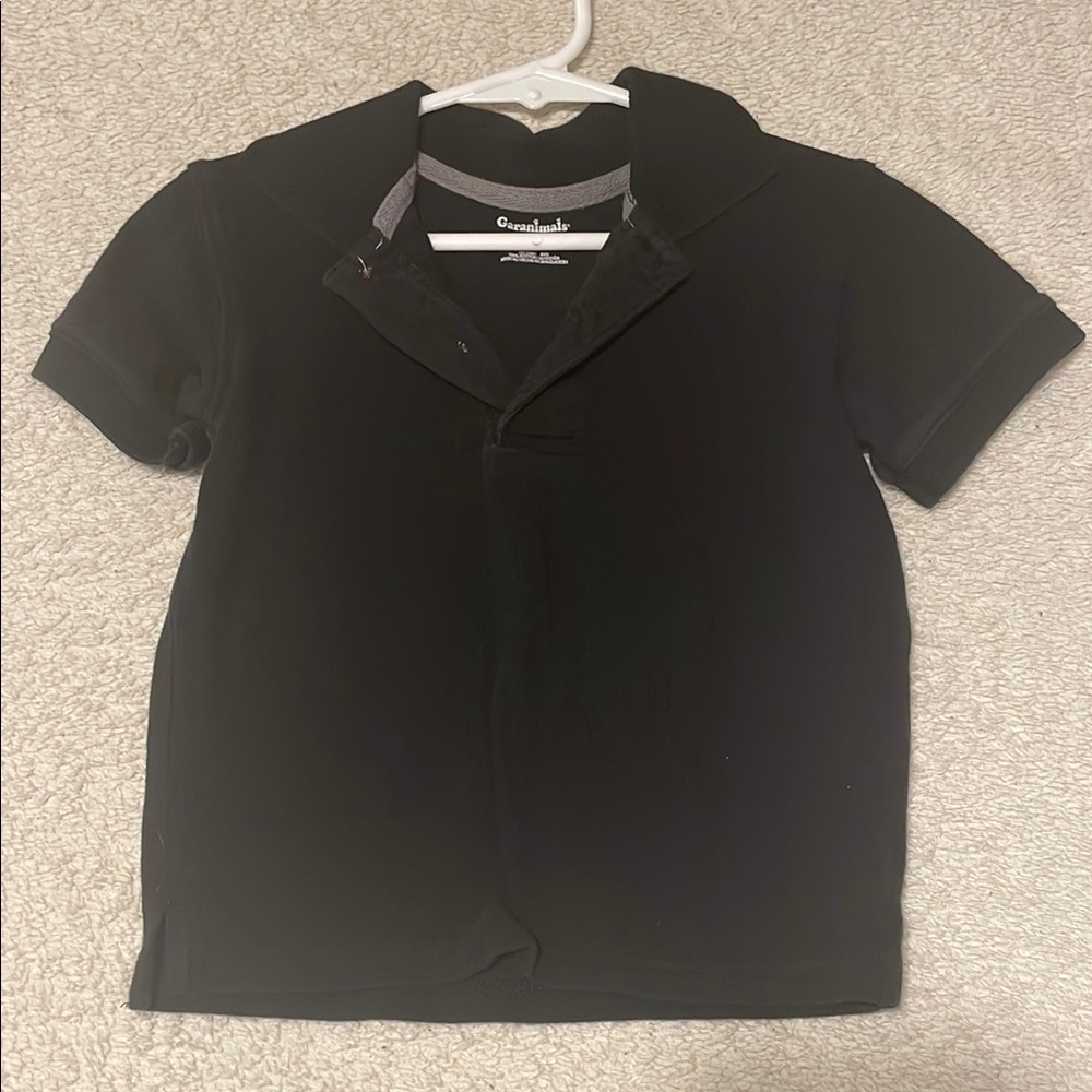 Ocean Current Black Polo Shirt